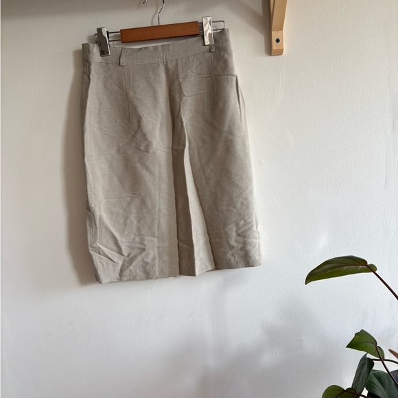 Vero Moda Beige Linen-Blend Pencil Skirt - Size S - Picture 4 of 5